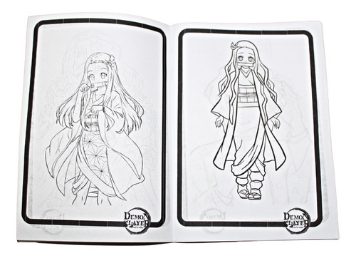 Livro De Desenhos Para Colorir Anime Demon Slayer 32 Desenhos